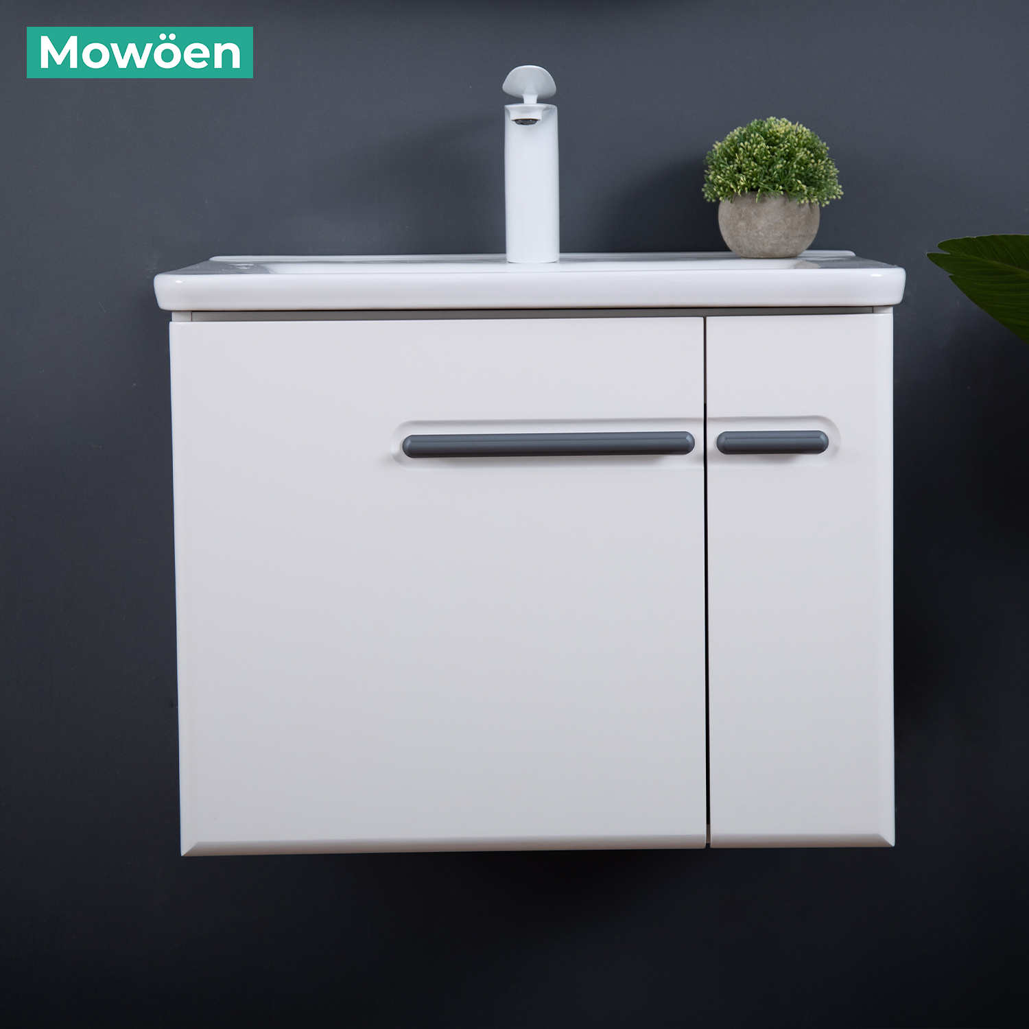 Bộ tủ chậu và tủ gương size 600mm MOWOEN MW6628-60