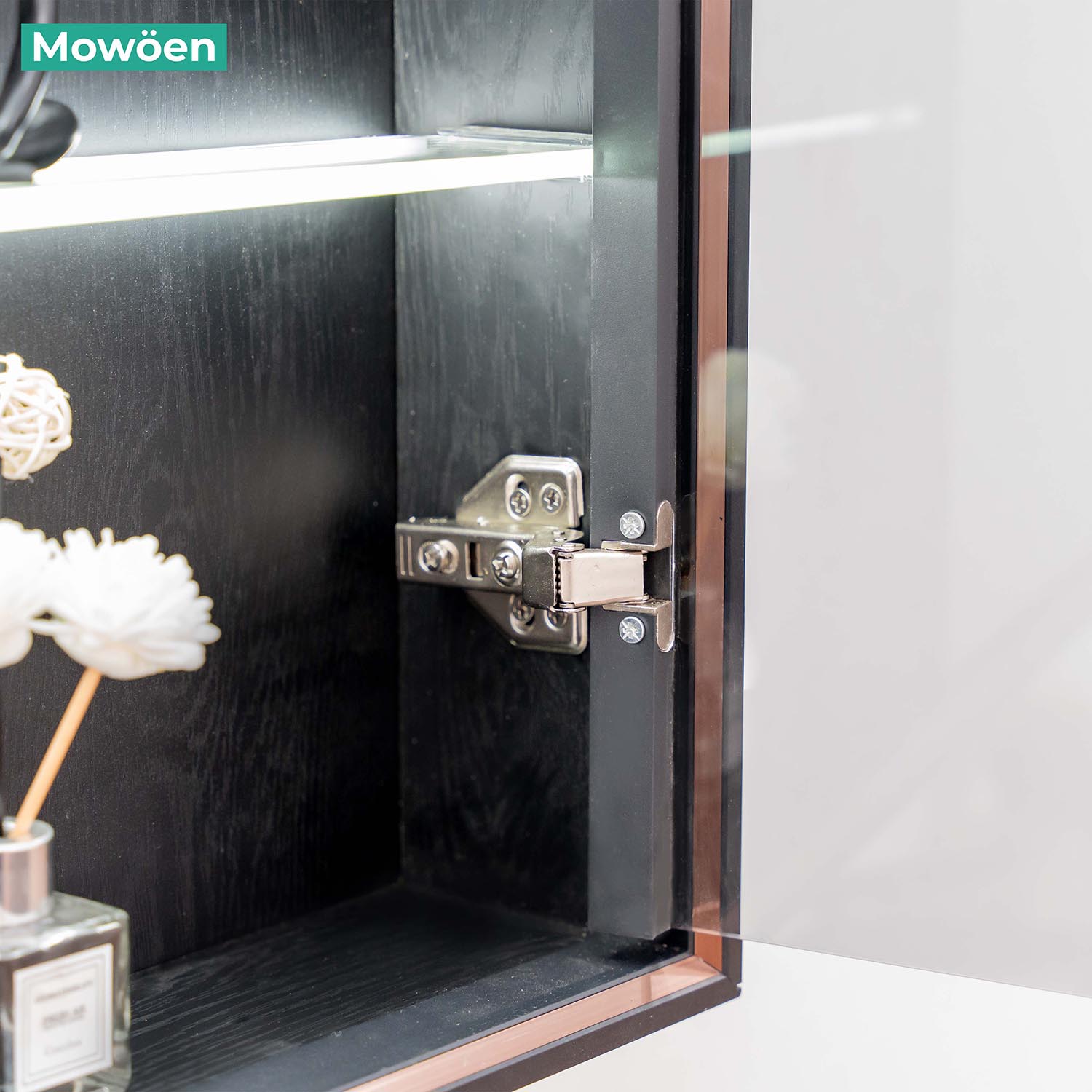 Bộ tủ chậu và tủ gương led size 1000mm MOWOEN MW6630-100SB