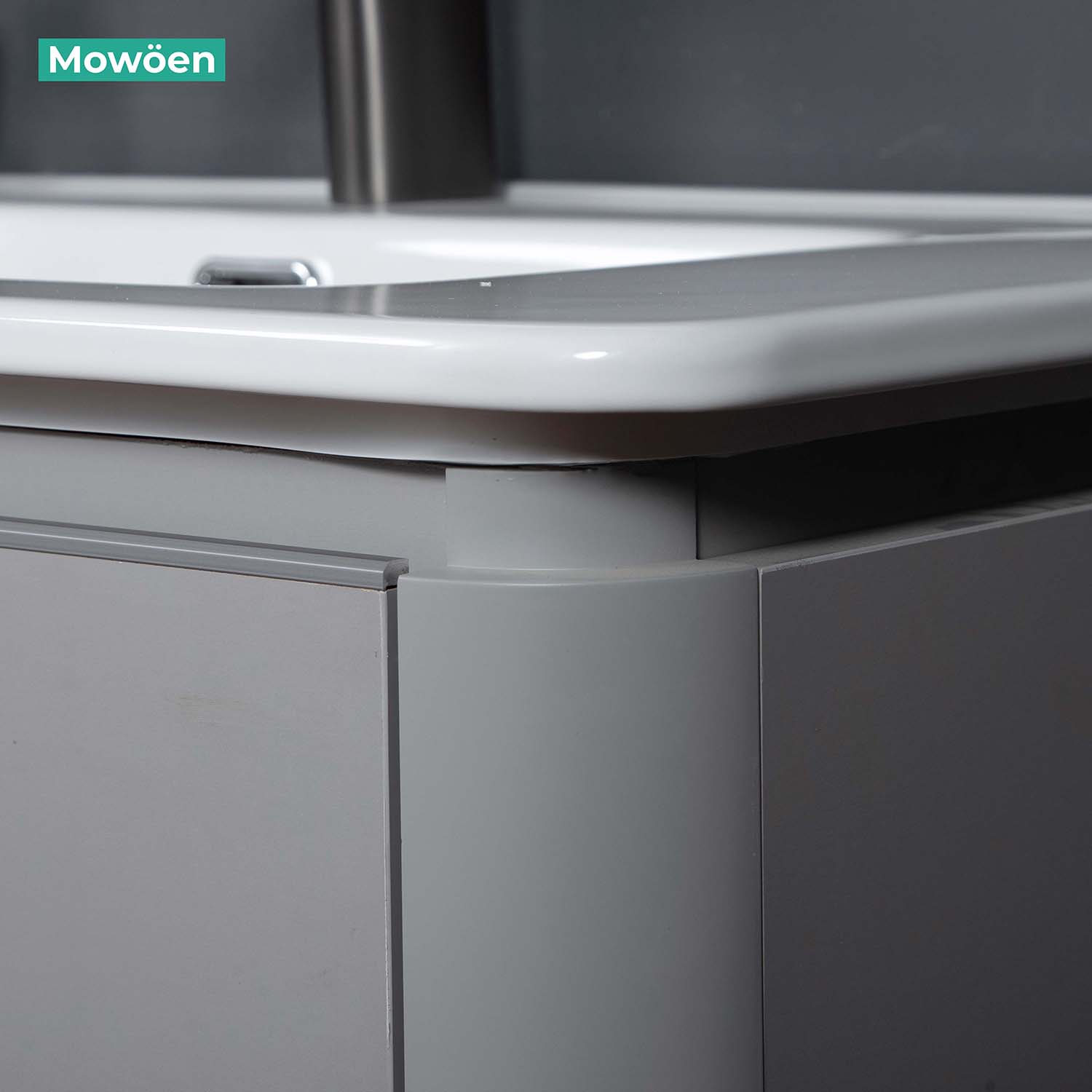 Bộ tủ chậu và gương led size 1000mm MOWOEN MW6632C-100