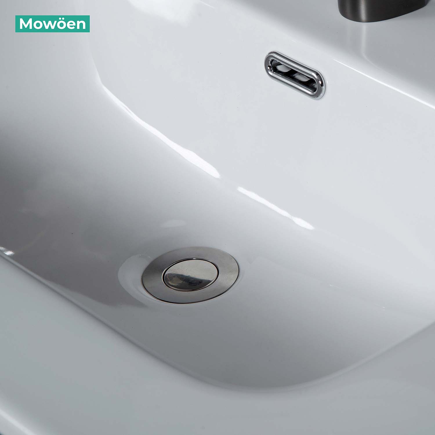 Bộ tủ chậu và gương led size 800mm MOWOEN MW6632C-80