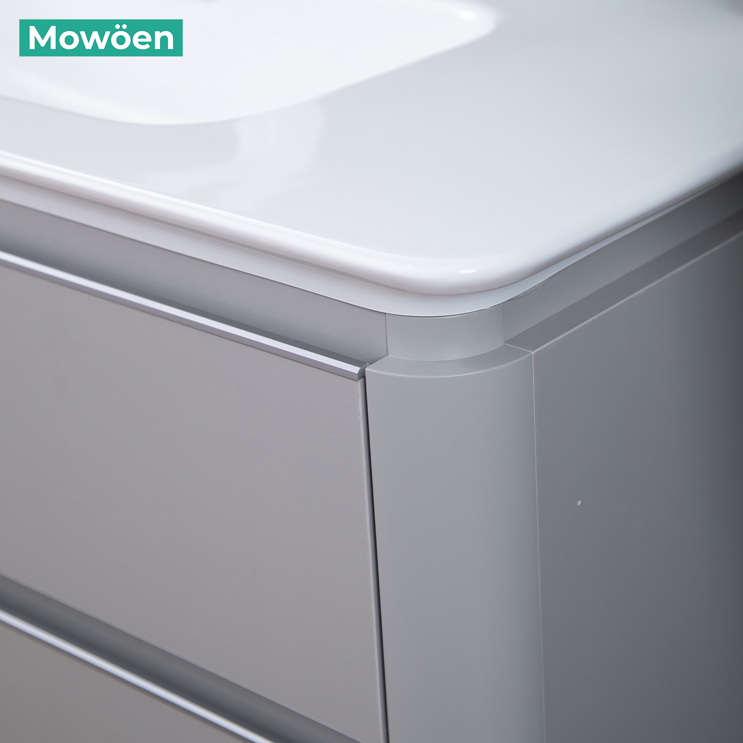 Bộ tủ chậu và gương led size 800mm MOWOEN MW6632R-80