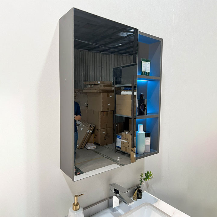 Bộ tủ chậu và tủ gương led size 600mm MOWOEN MW6637-60