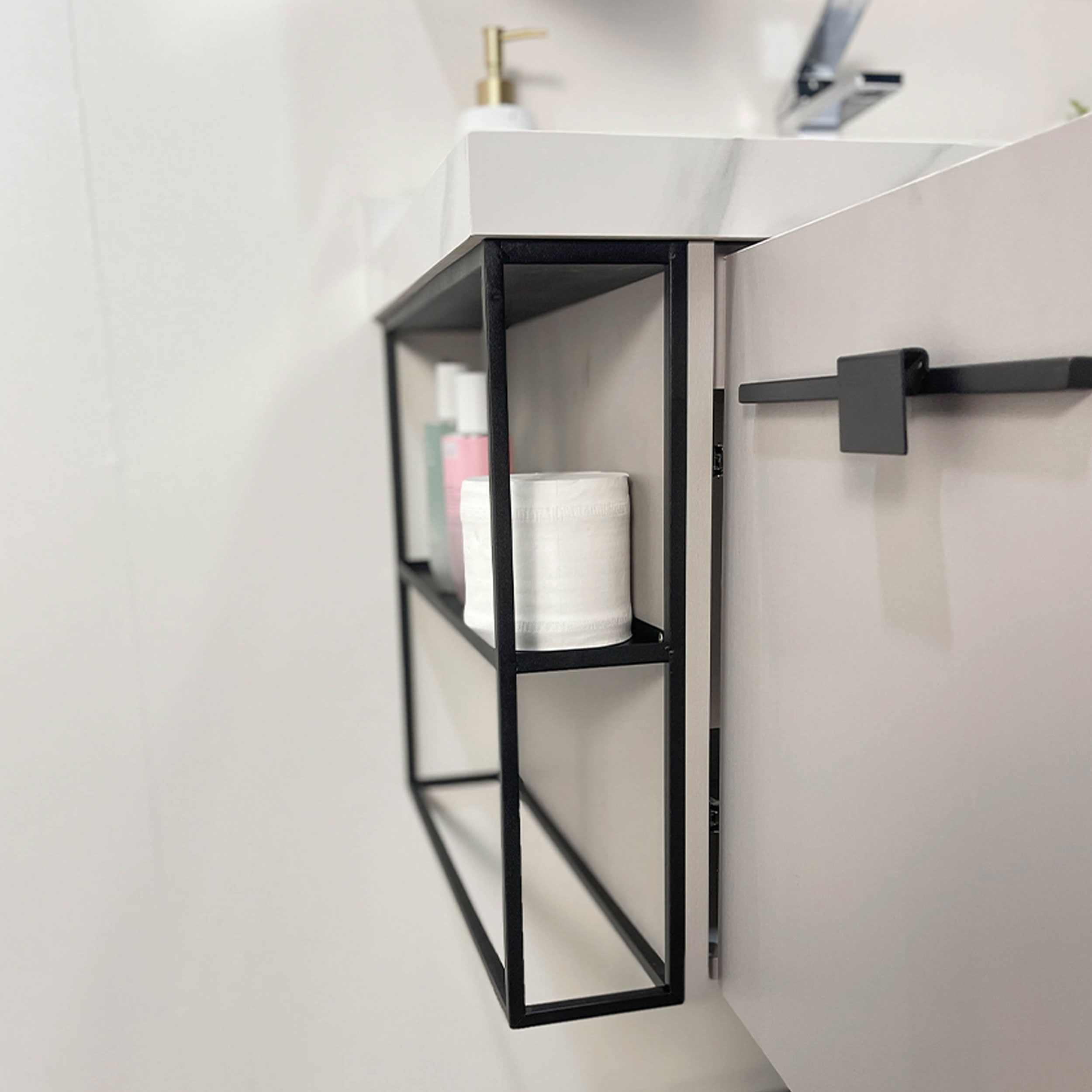 Bộ tủ chậu và gương led size 800mm MOWOEN MW6638-80