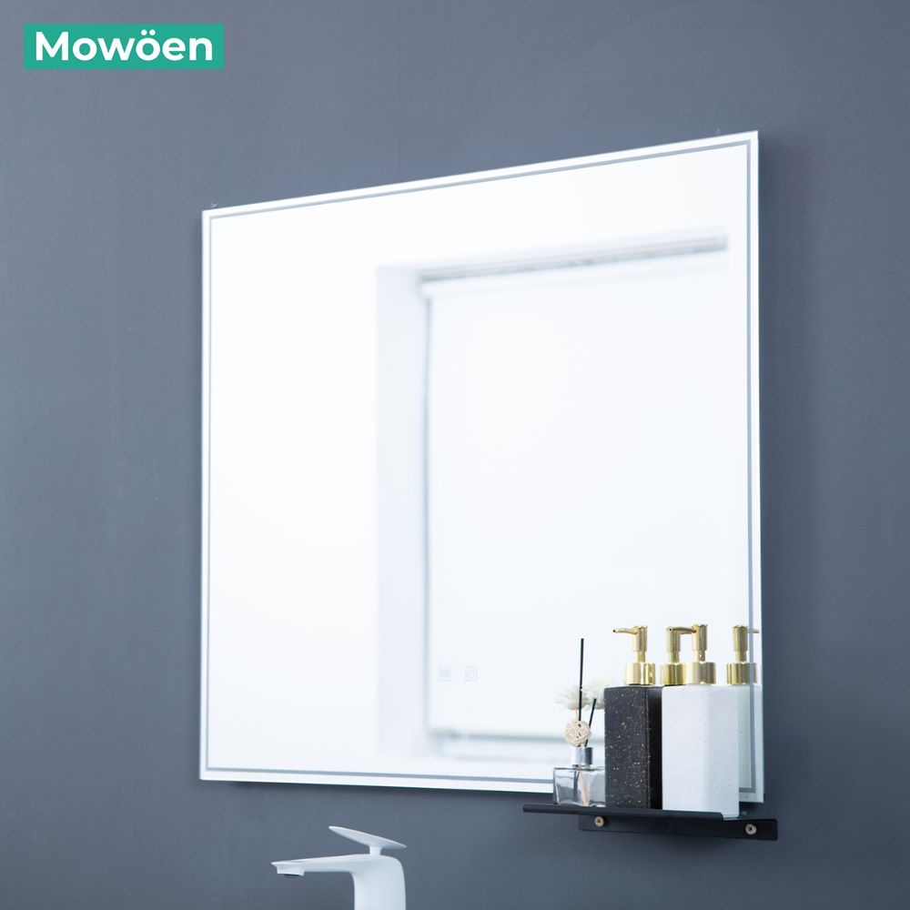 Bộ tủ chậu và gương led size 800mm MOWOEN MW6651BR-80