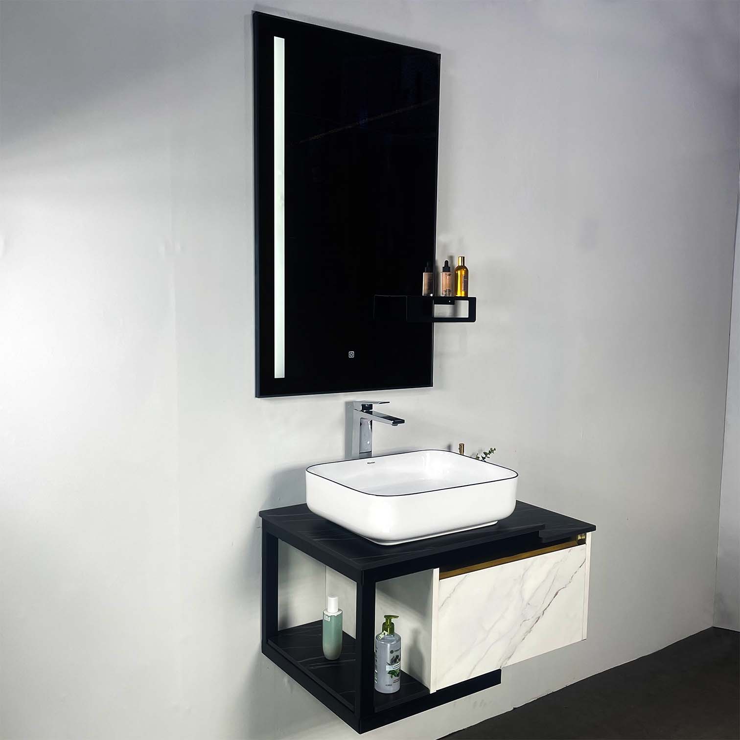 Bộ tủ chậu và gương size 800mm (gồm tủ chậu) MOWOEN MW6801S-80W