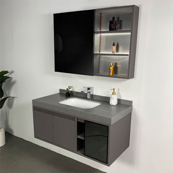 Bộ tủ chậu và gương led size 1000mm MOWOEN MW6803S-100