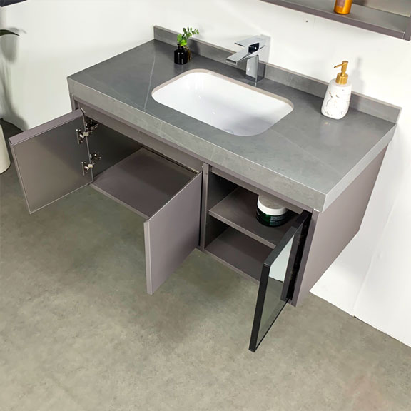 Bộ tủ chậu và gương led size 1000mm MOWOEN MW6803S-100