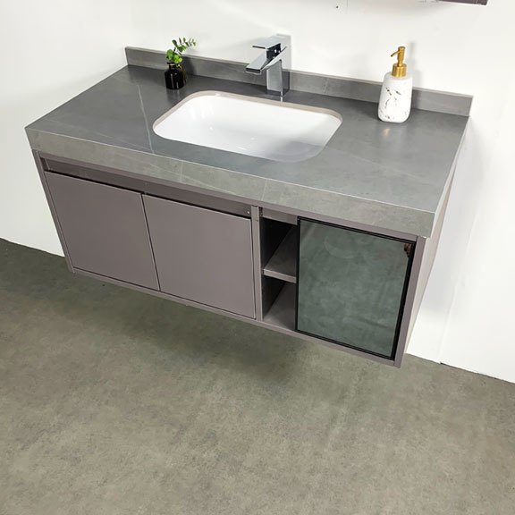 Bộ tủ chậu và gương led size 1000mm MOWOEN MW6803S-100