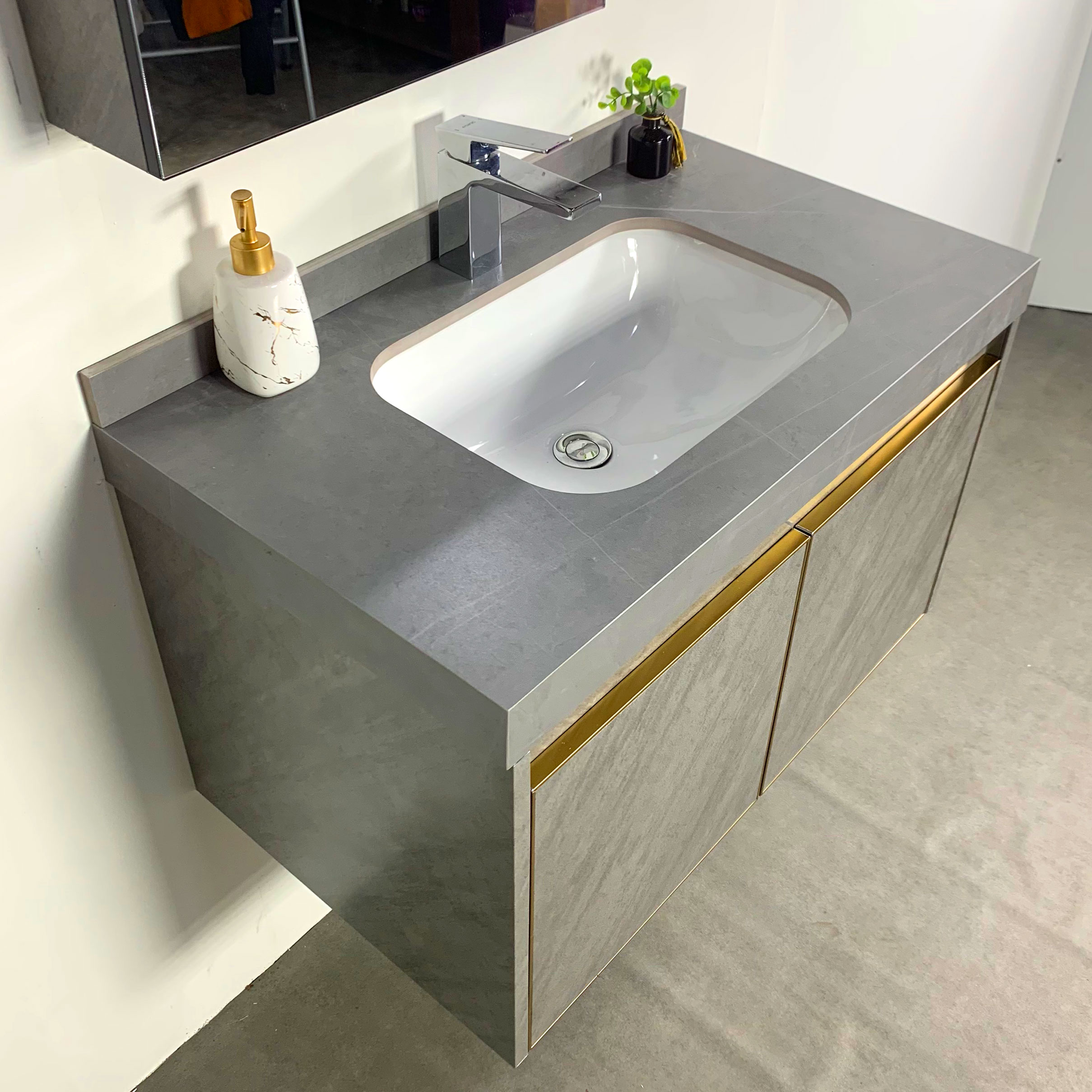 Bộ tủ chậu và gương size 800mm MOWOEN MW6806S-80