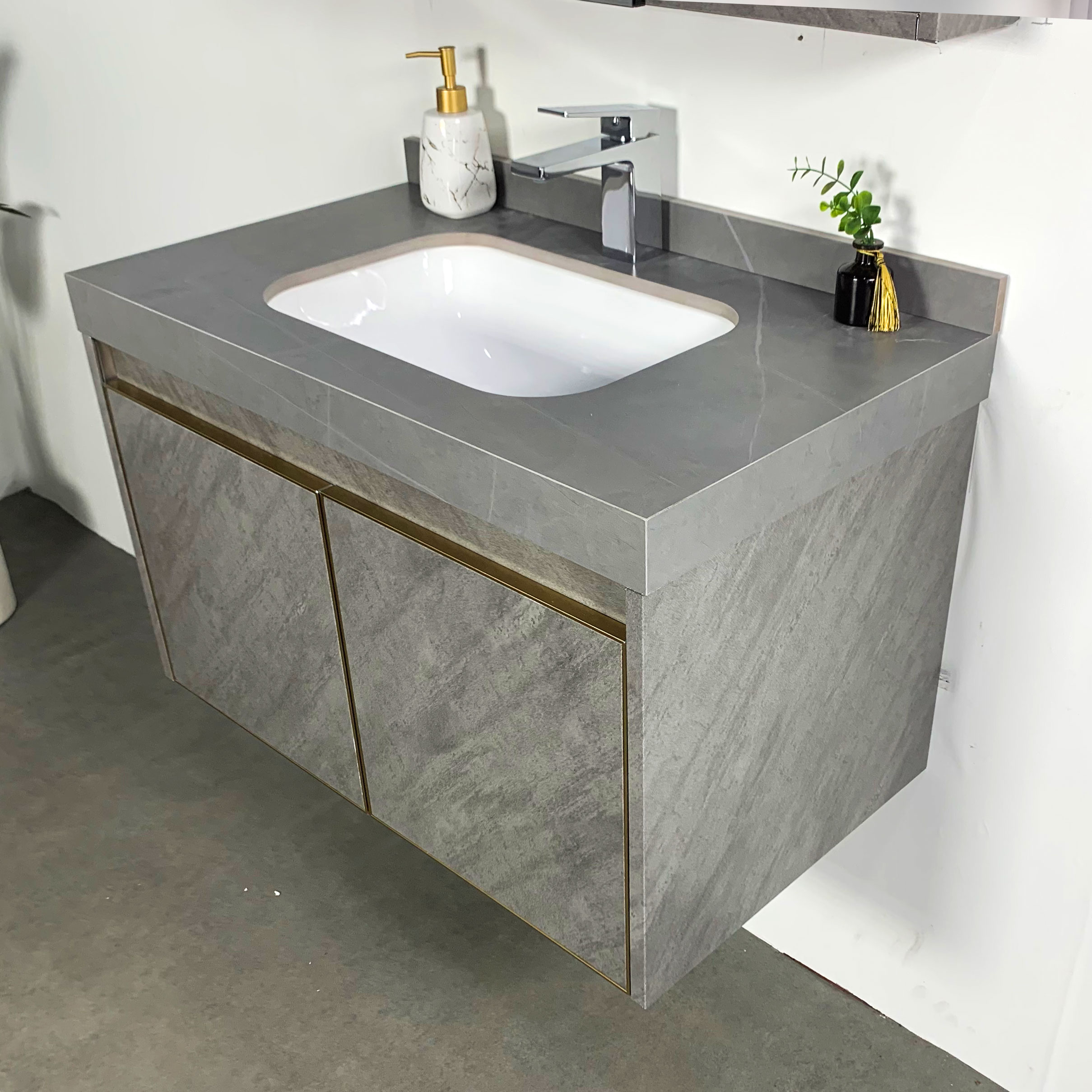 Bộ tủ chậu và gương size 800mm MOWOEN MW6806S-80