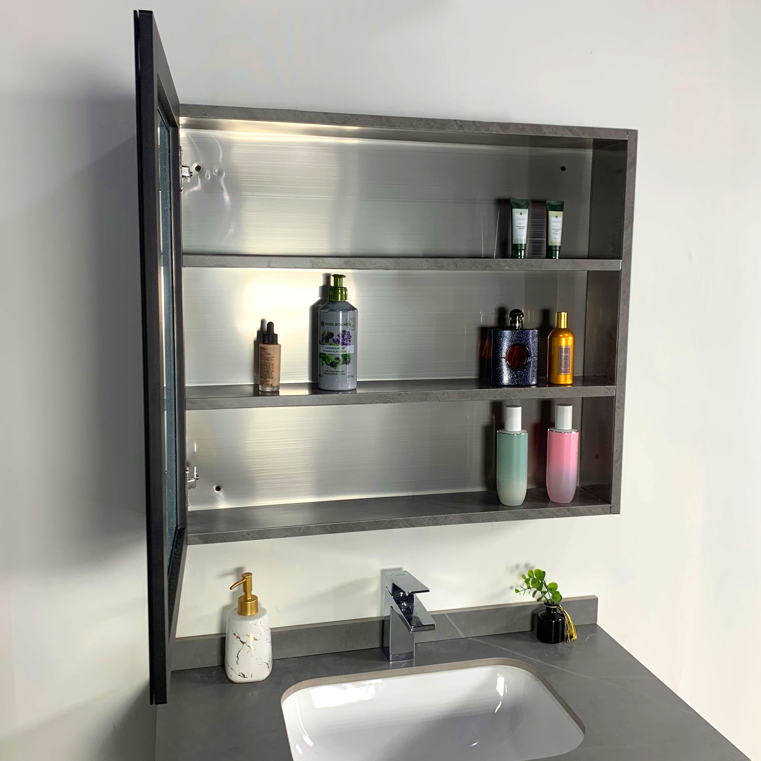 Bộ tủ chậu và gương size 800mm MOWOEN MW6806S-80