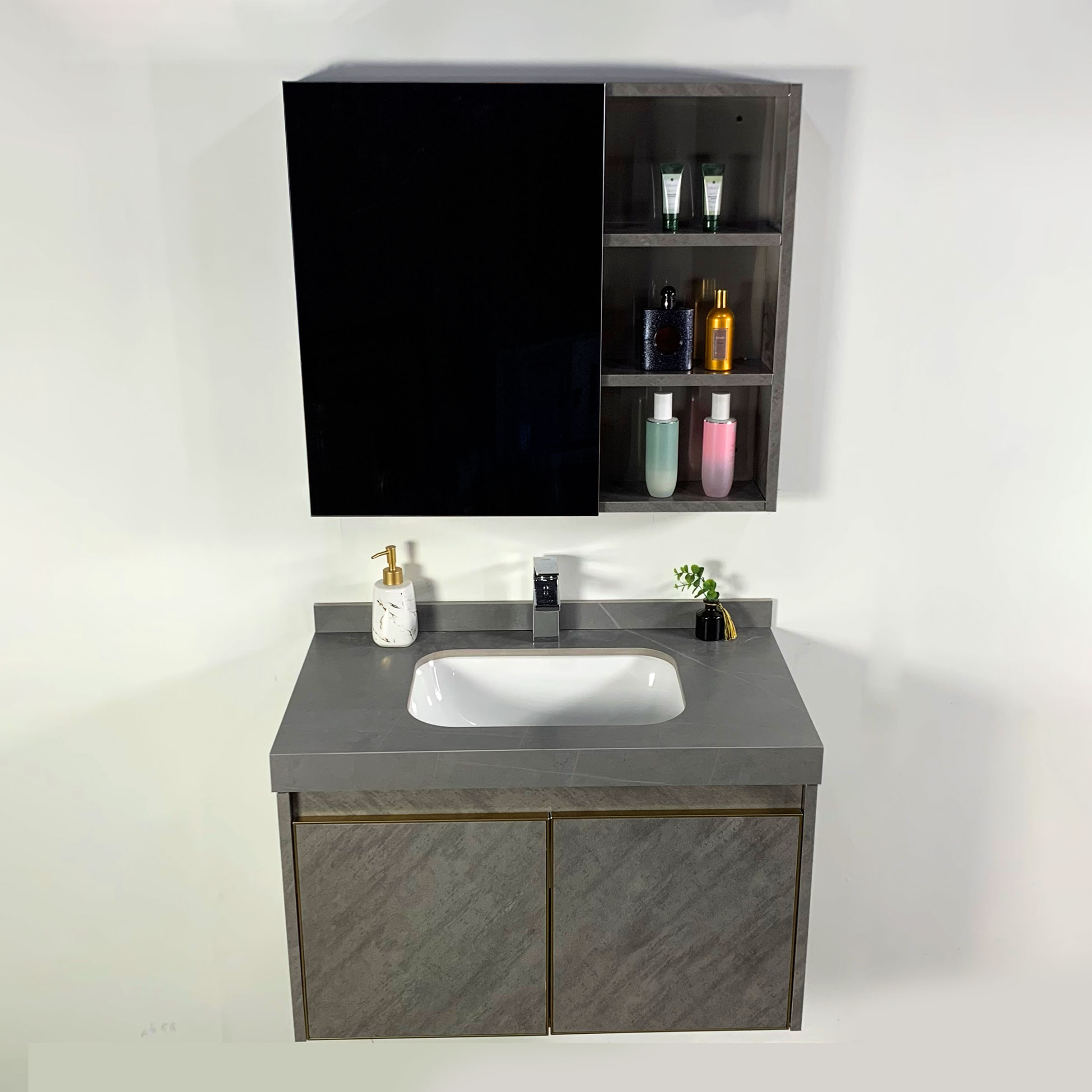 Bộ tủ chậu và gương size 800mm MOWOEN MW6806S-80