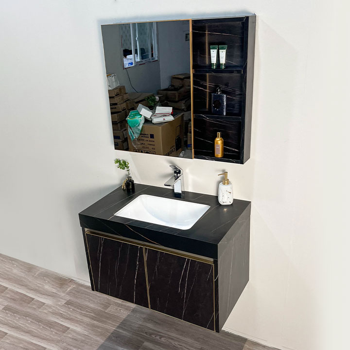 Bộ tủ chậu và gương size 800mm MOWOEN MW6808S-80