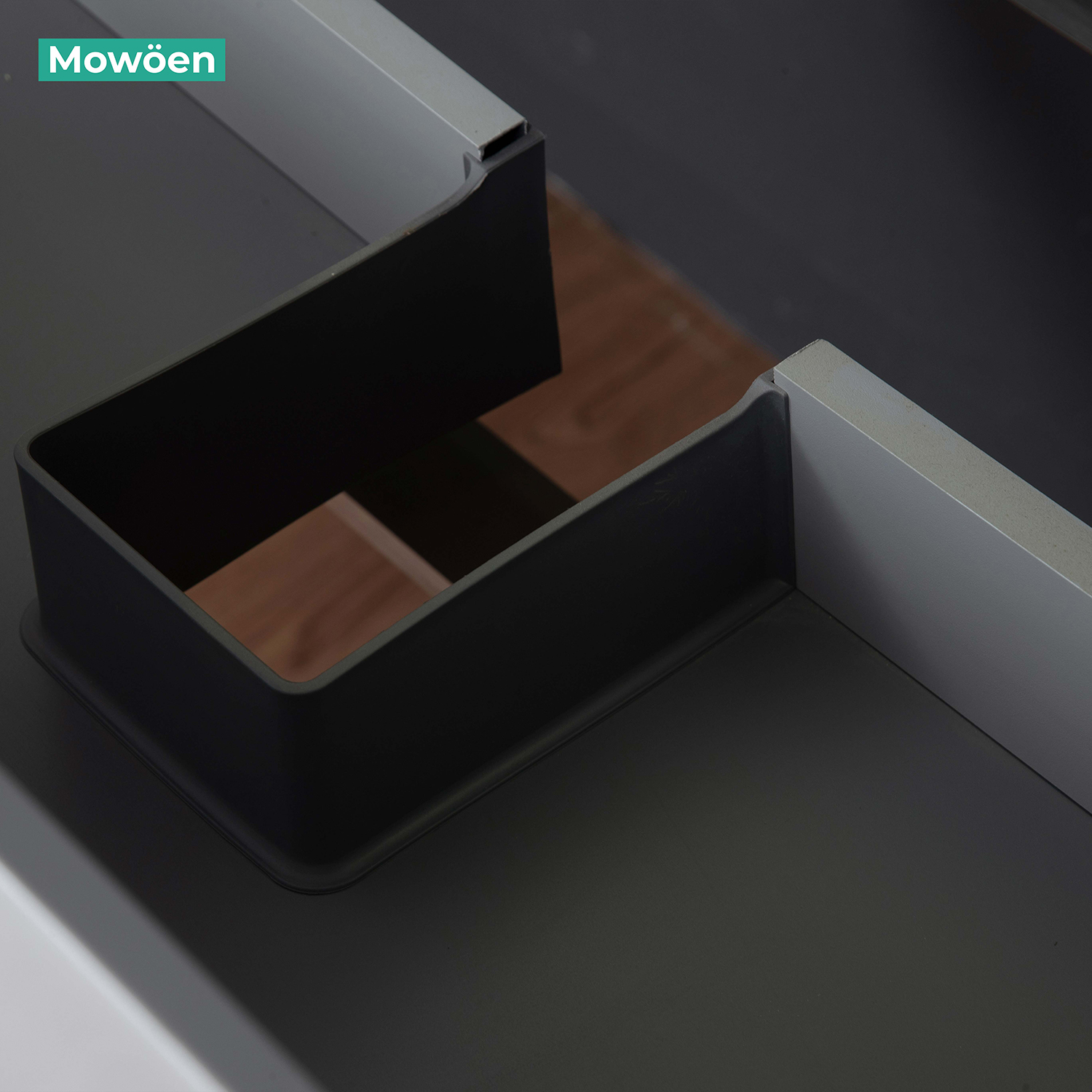 Bộ tủ chậu và tủ gương led inox 304 size 1000mm MOWOEN MW6812S-100