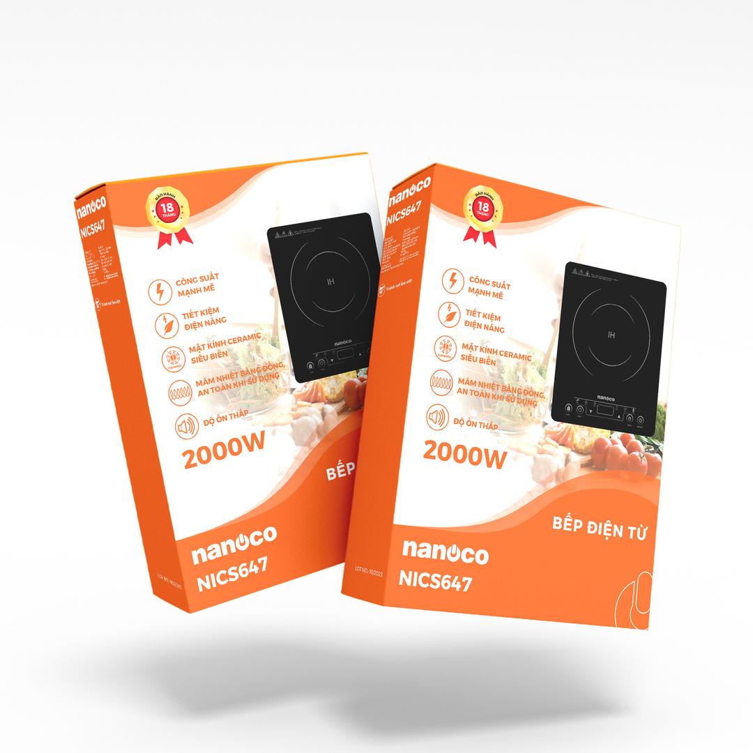 Bếp điện từ đơn dòng bếp mỏng Nanoco NICS647