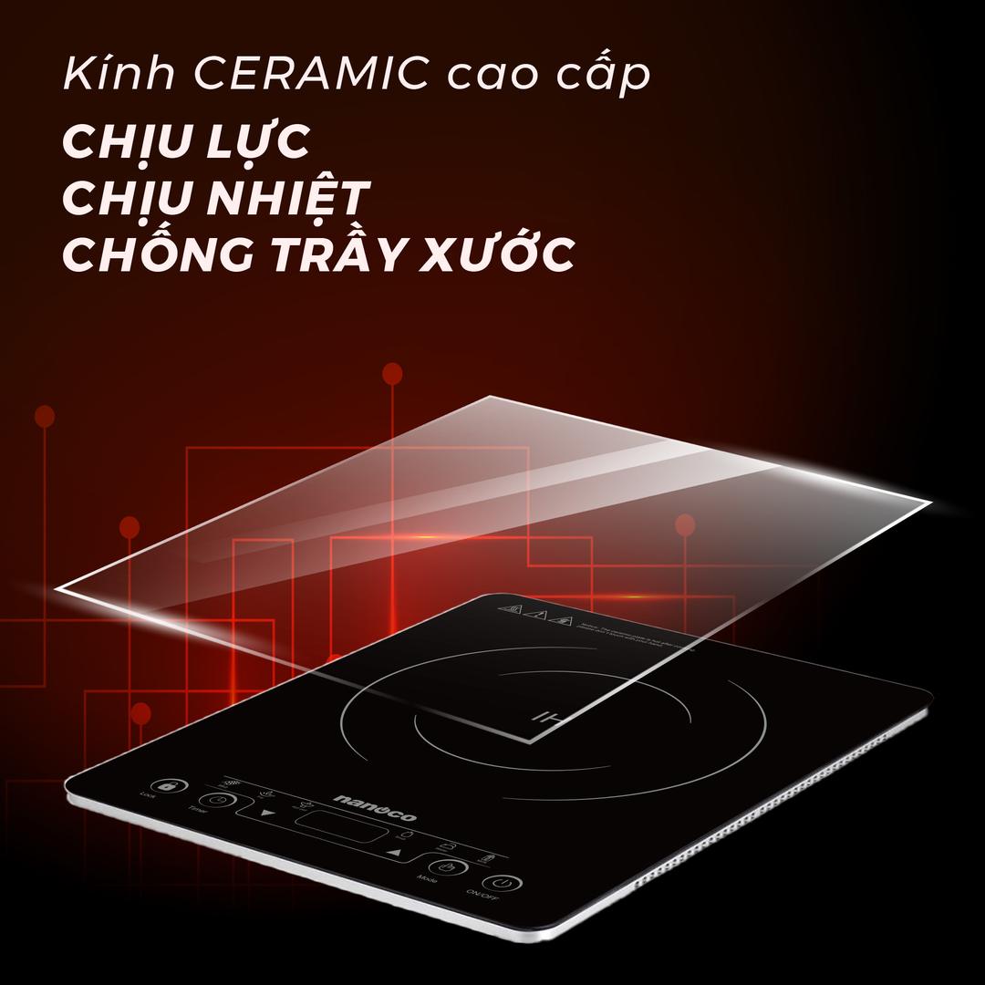 Bếp điện từ đơn dòng bếp mỏng Nanoco NICS647