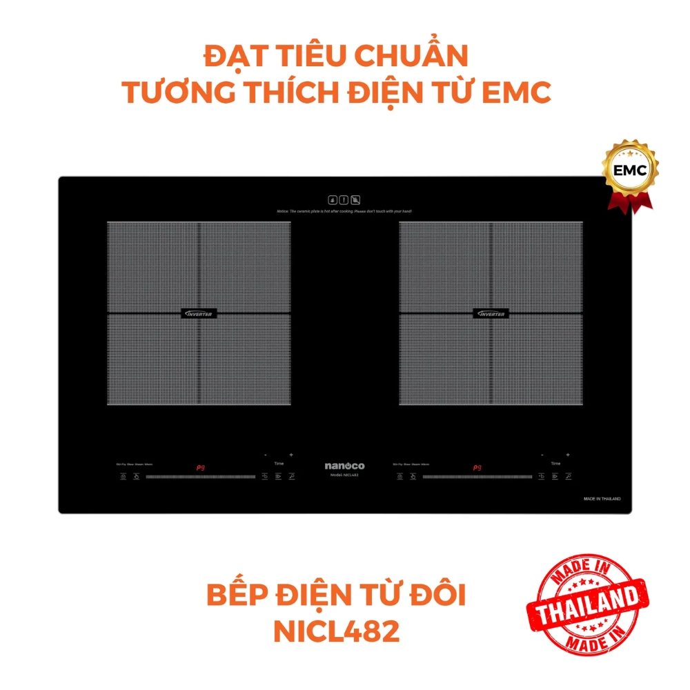 Bếp điện từ đôi Nanoco NICL482