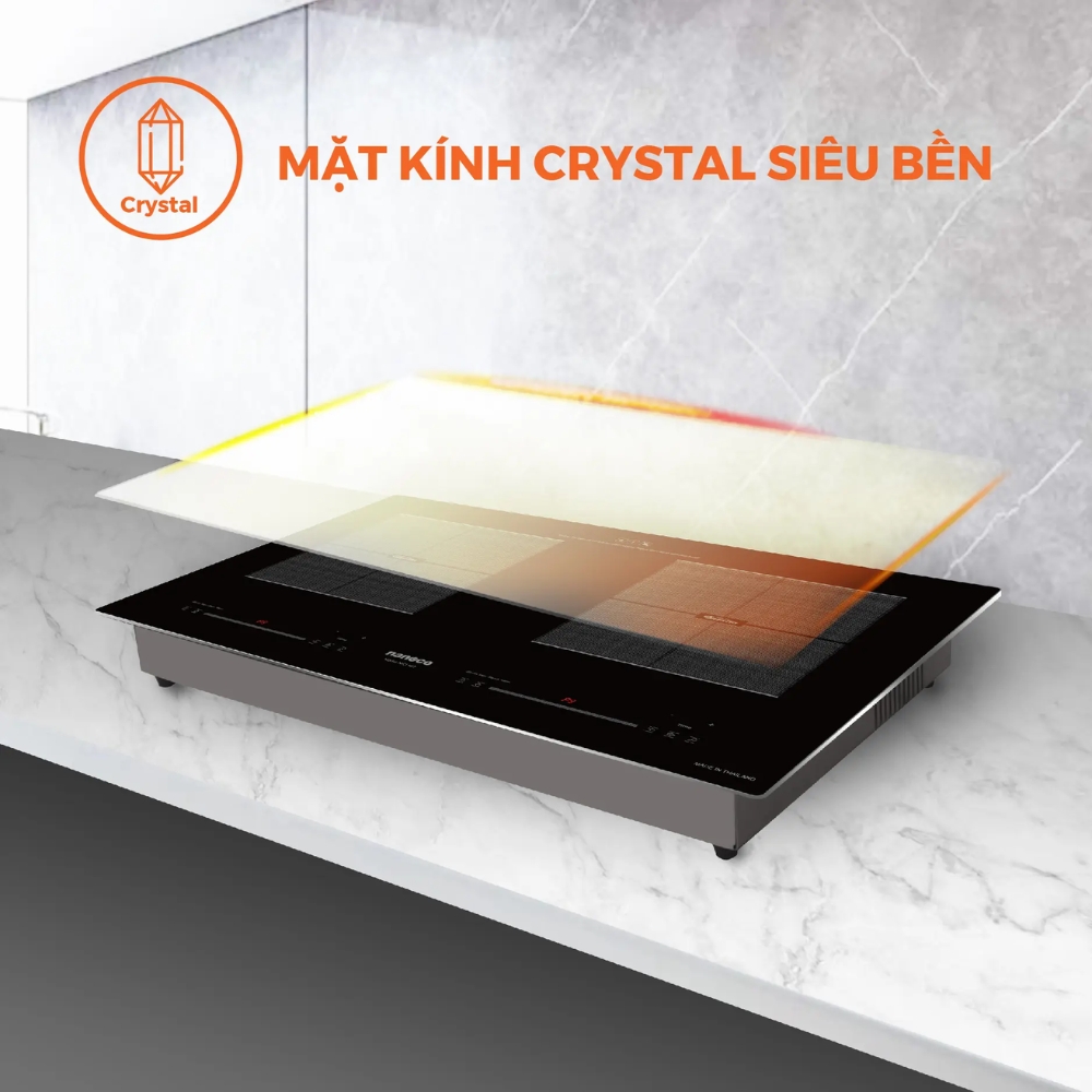 Bếp điện từ đôi Nanoco NICL482