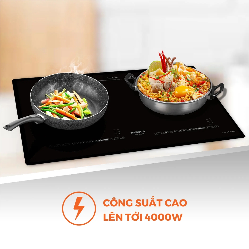 Bếp điện từ đôi Nanoco NICL483