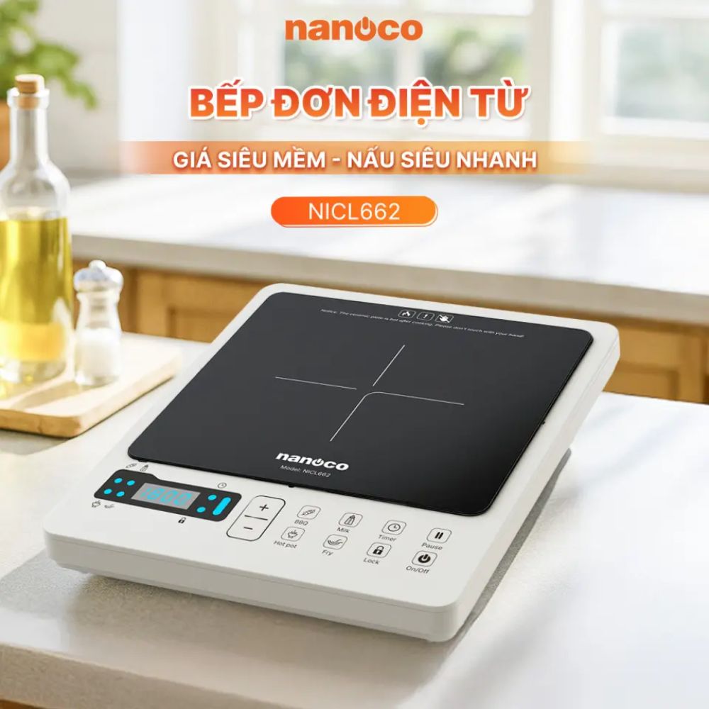 Bếp điện từ đơn Nanoco NICL662