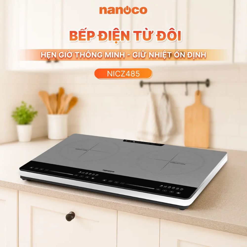 Bếp điện từ đôi Nanoco NICZ485