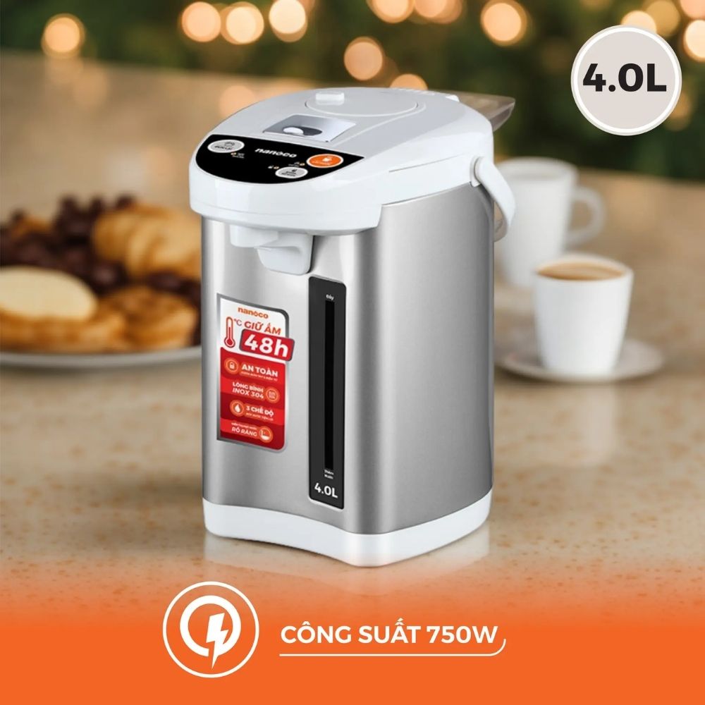 Bình thủy điện 4L Nanoco NETF400