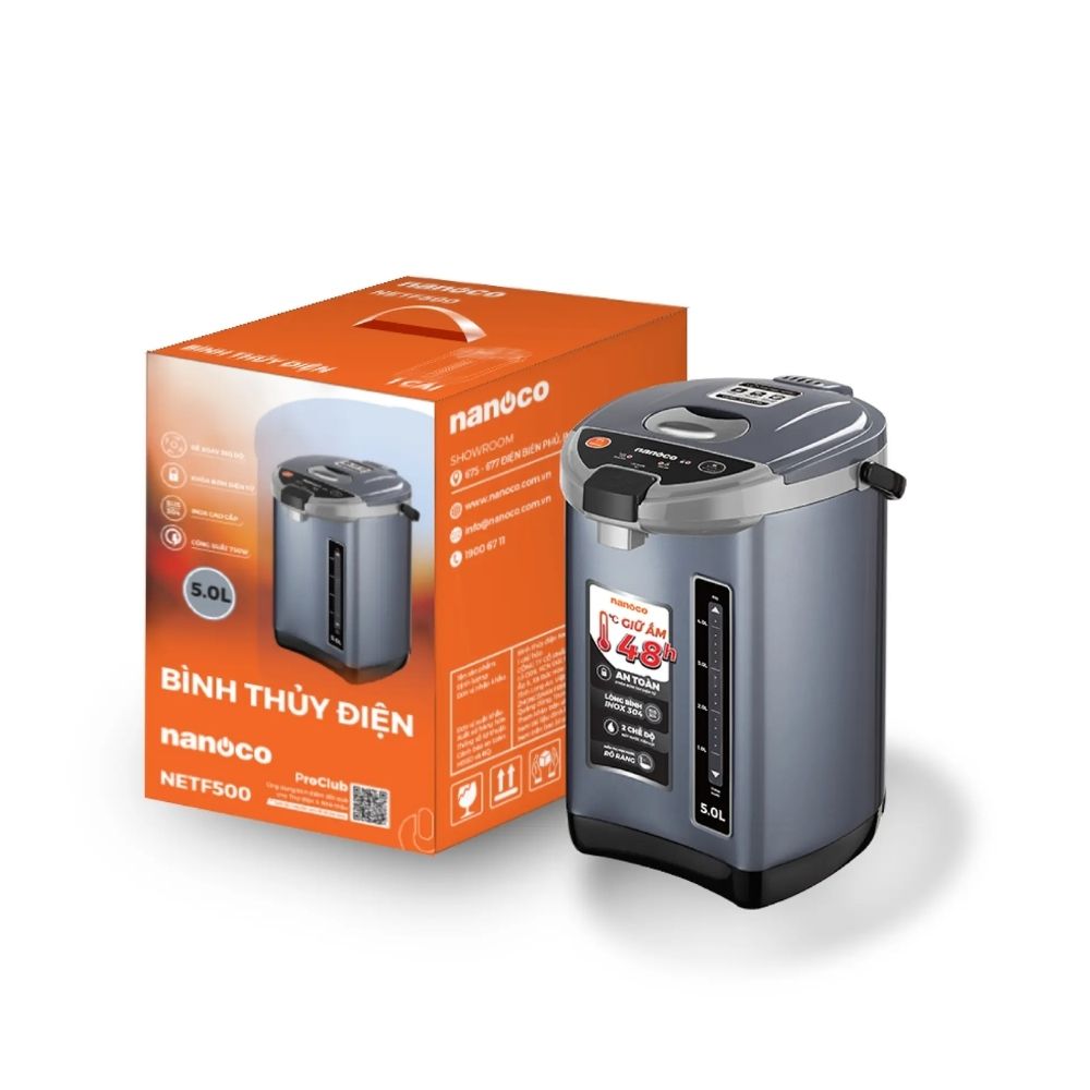 Bình thủy điện 5L Nanoco NETF500