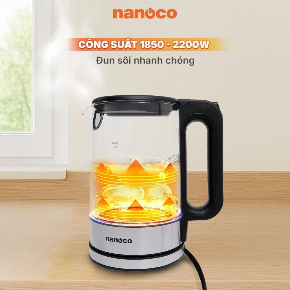 Bình đun siêu tốc 1.7L Nanoco NKT1790