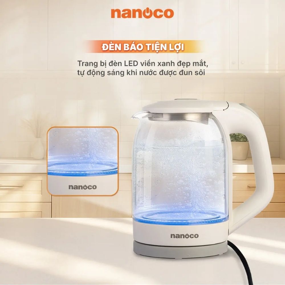 Bình đun siêu tốc 1.8L Nanoco NKT1875W