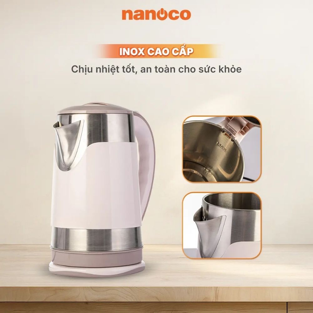 Bình đun siêu tốc 3L Nanoco NKT3018BR