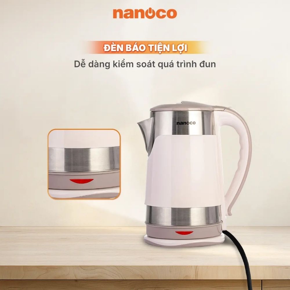 Bình đun siêu tốc 3L Nanoco NKT3018BR