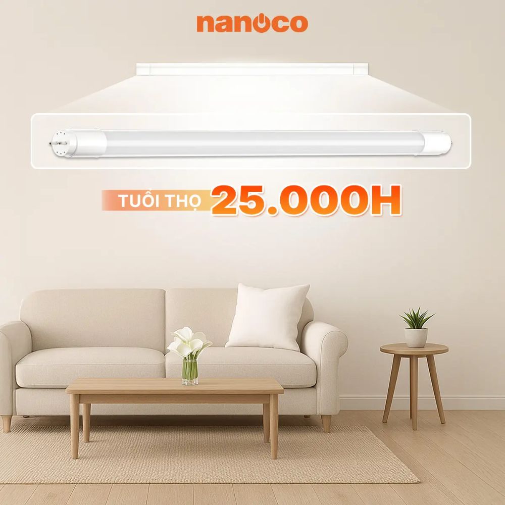 Đèn Led tuýp T8 1.2m 20W Nanoco NT8G206 / NT8G203