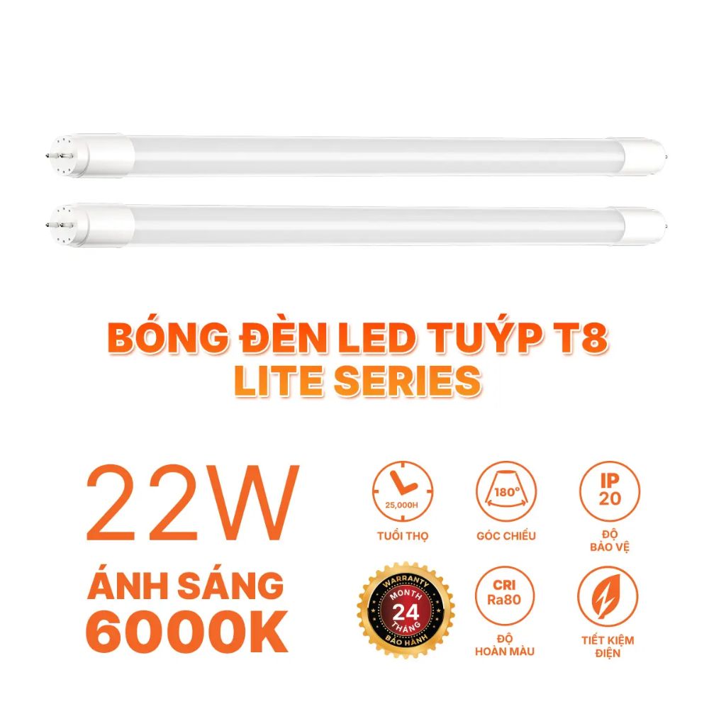 Đèn Led tuýp T8 1.2m 22W Lite Series Nanoco NT8P226 / NT8P223