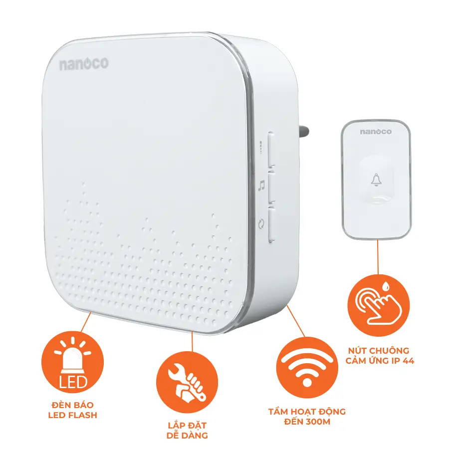 Chuông điện không dây Nanoco ND1561