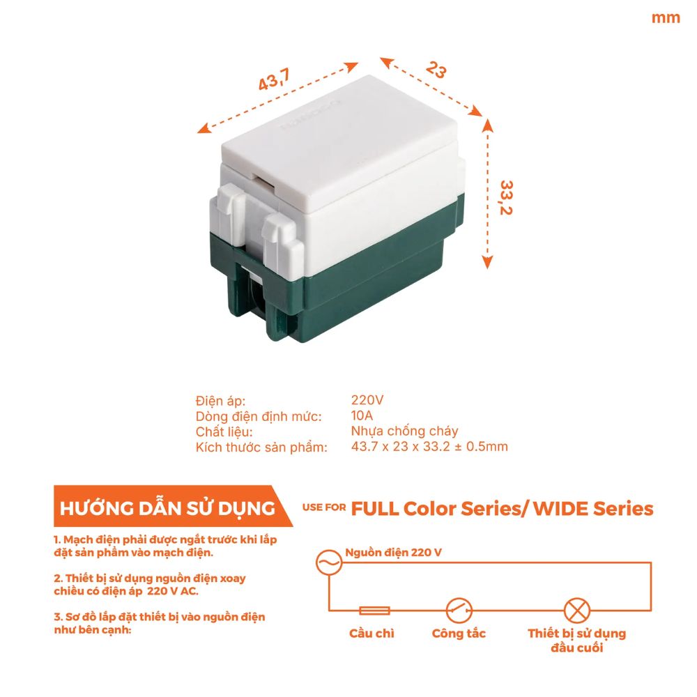 Cầu chì Wide Nanoco NF102WL