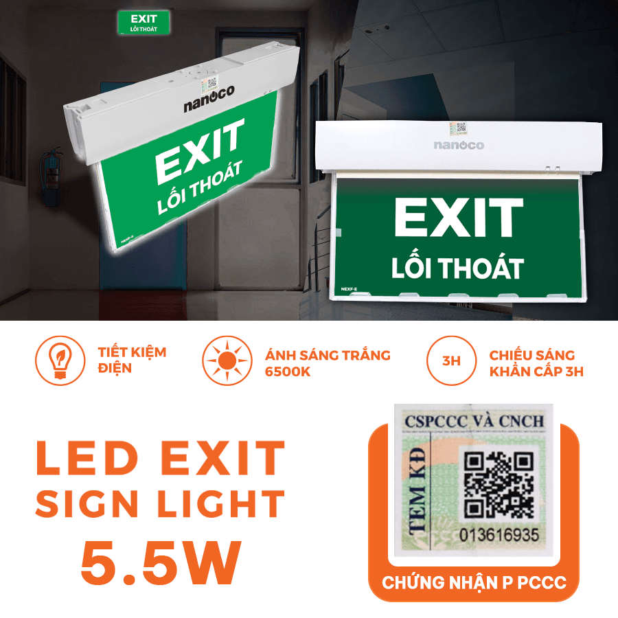 Đèn Led thoát hiểm Nanoco NEX2108C1