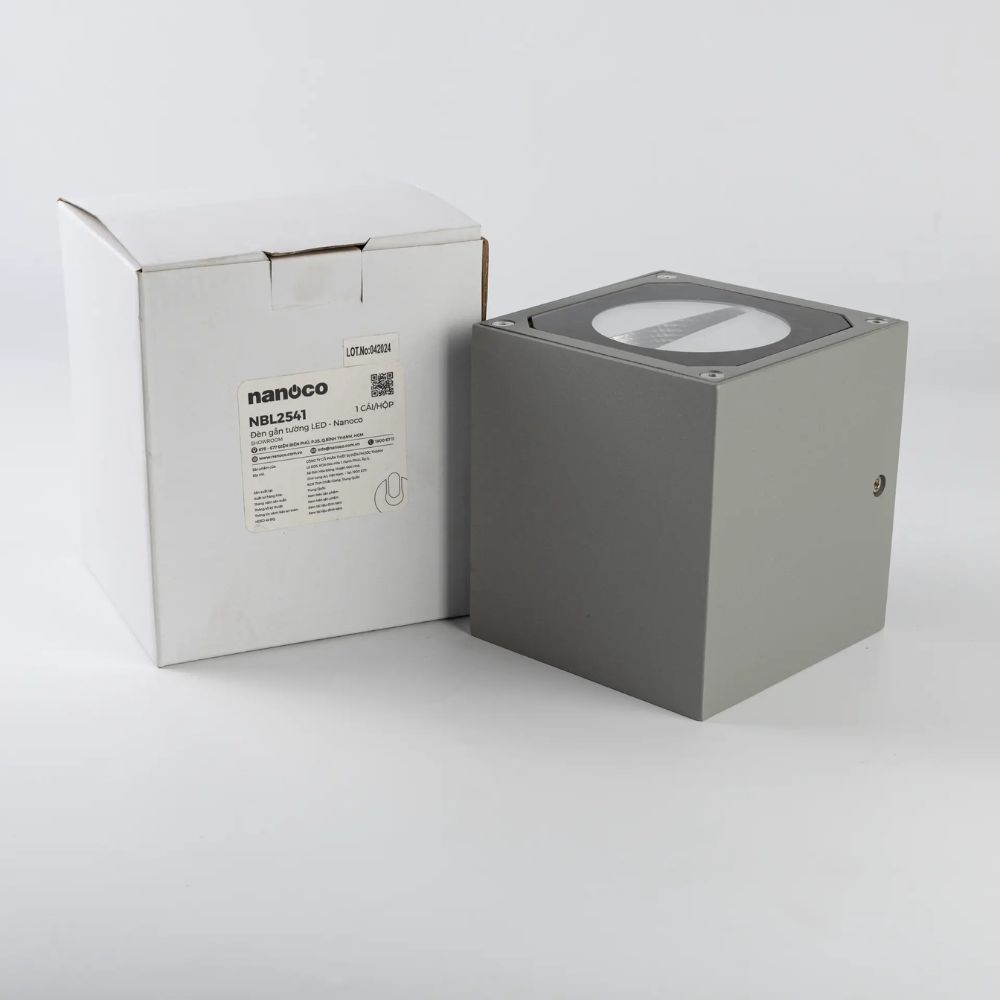 Đèn LED gắn tường 14W Nanoco NBL2541 / NBL2541-6 màu xám nhạt