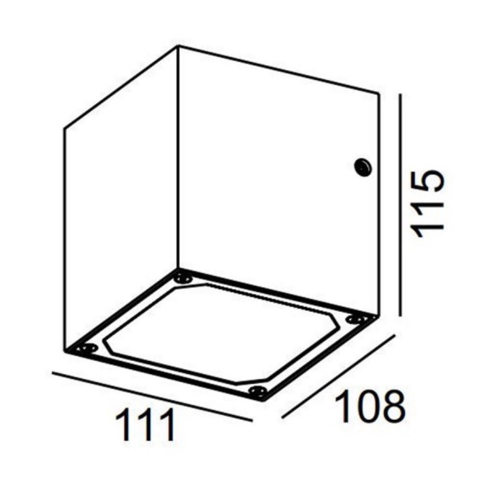 Đèn LED gắn tường 14W Nanoco NBL2541B màu xám đậm