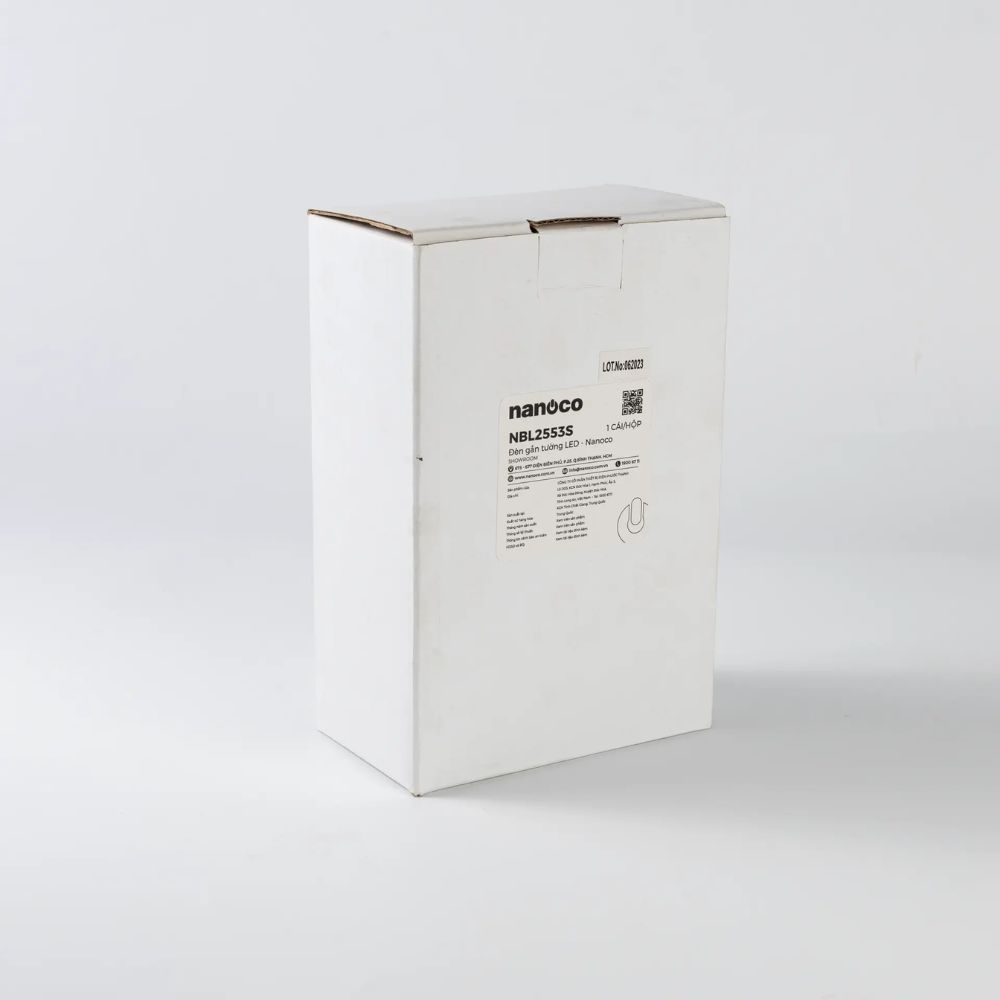 Đèn LED gắn tường 9W Nanoco NBL2553S màu xám bạc