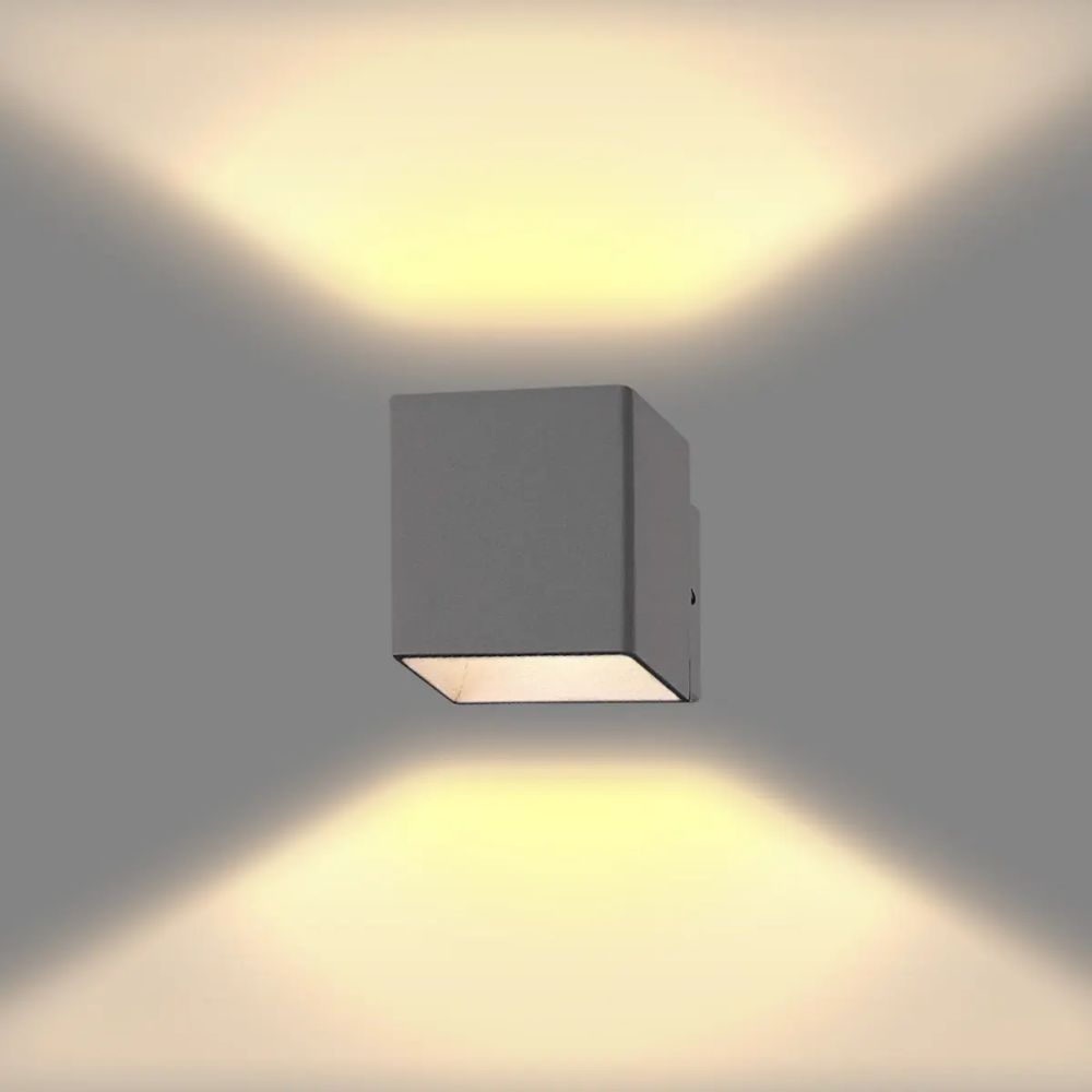 Đèn LED gắn tường 7W Nanoco NBL2891B màu xám đậm