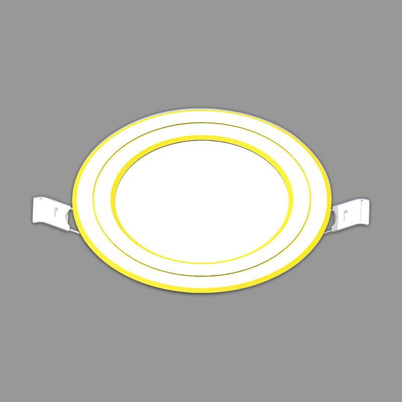 Đèn LED Dowlight siêu mỏng viền vàng/bạc Nanoco