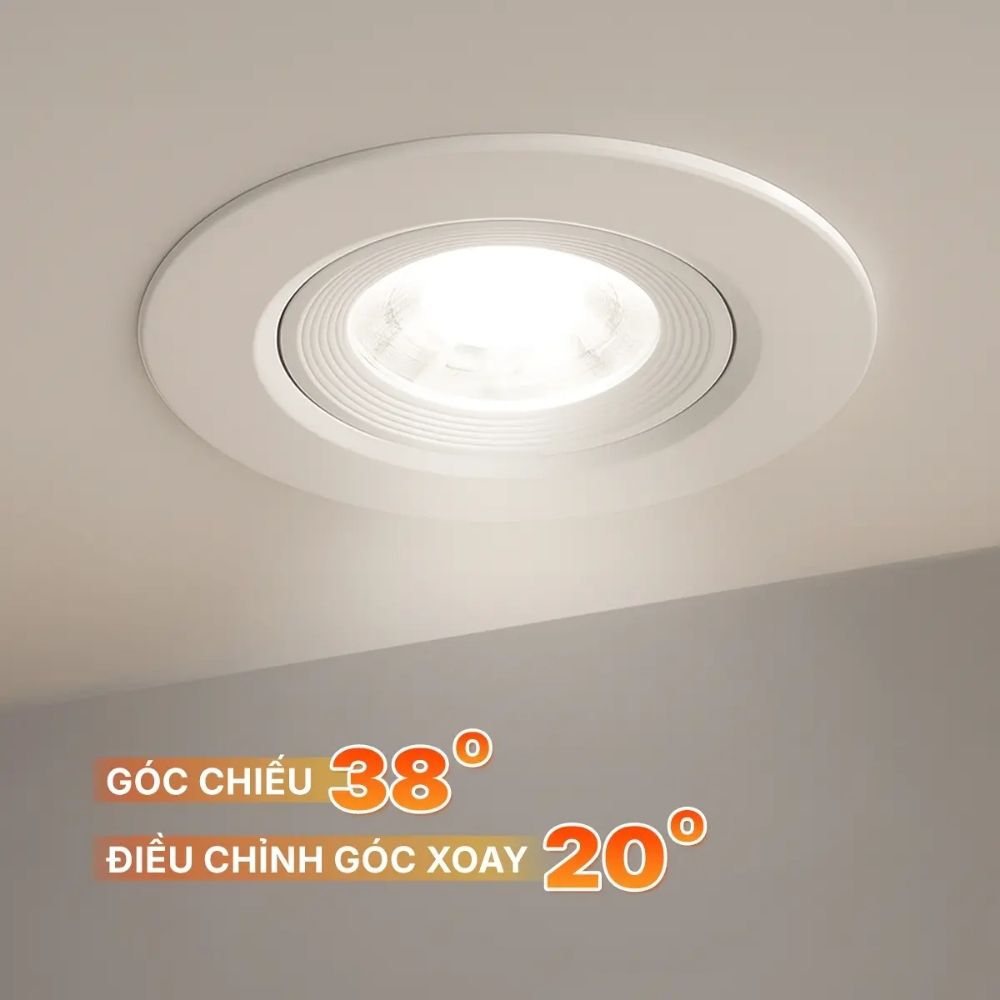 Đèn LED Dowlight chỉnh góc 9W Nanoco NADL09