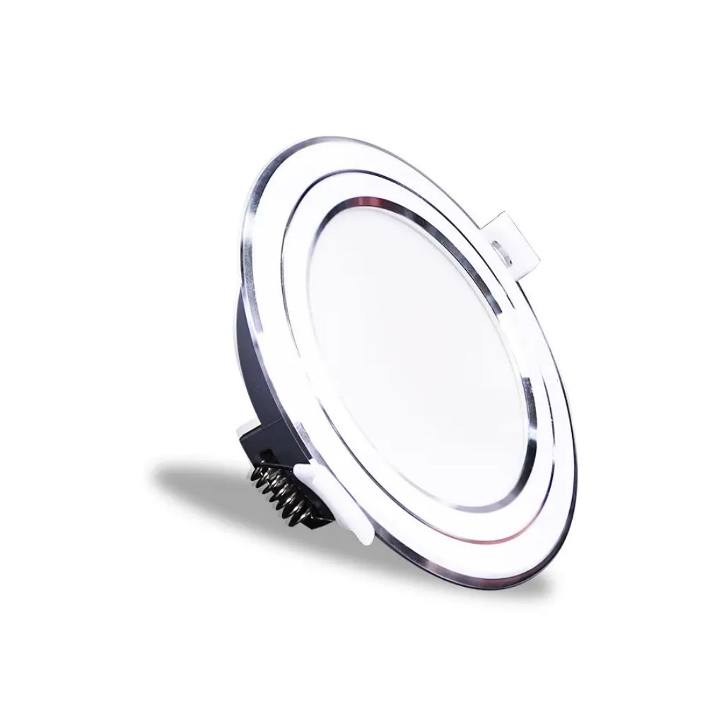 Đèn LED Dowlight 3S Series 9W Nanoco NDL09 viền bạc