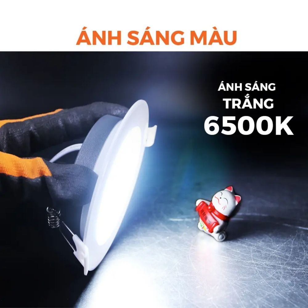 Đèn LED Dowlight 3S Series 12W Nanoco NDL12 viền trắng