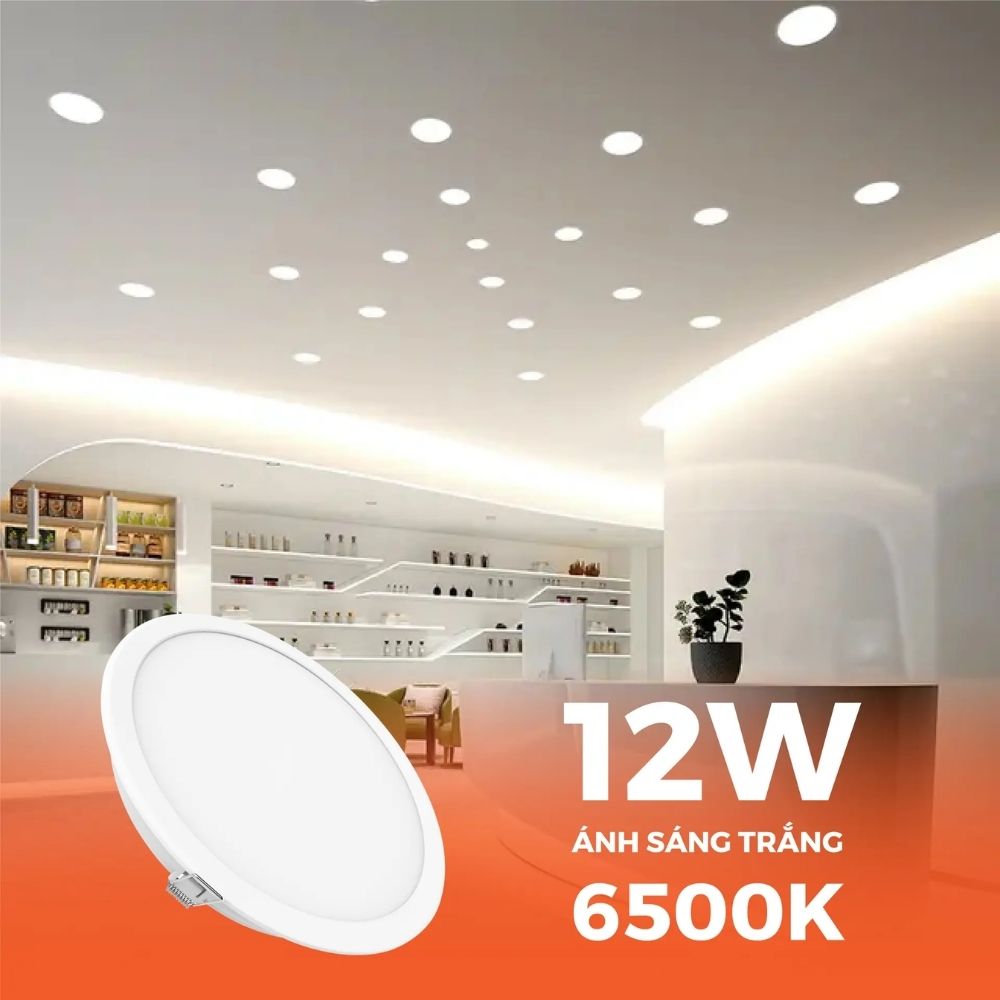 Đèn LED Downlight 12W Nanoco NED123S / NED126S Eco Series