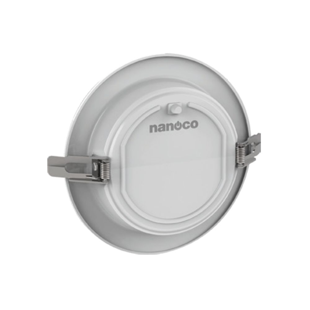 Đèn Downlight Eco Metal Series Viền Bạc 12W Nanoco NEMD
