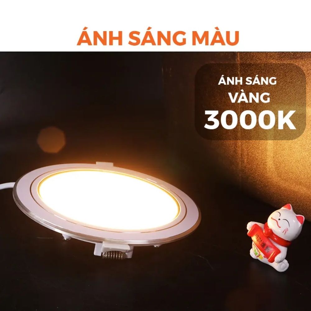 Đèn LED Slim Panel âm trần 9W Nanoco NSD09 Hera Series viền bạc