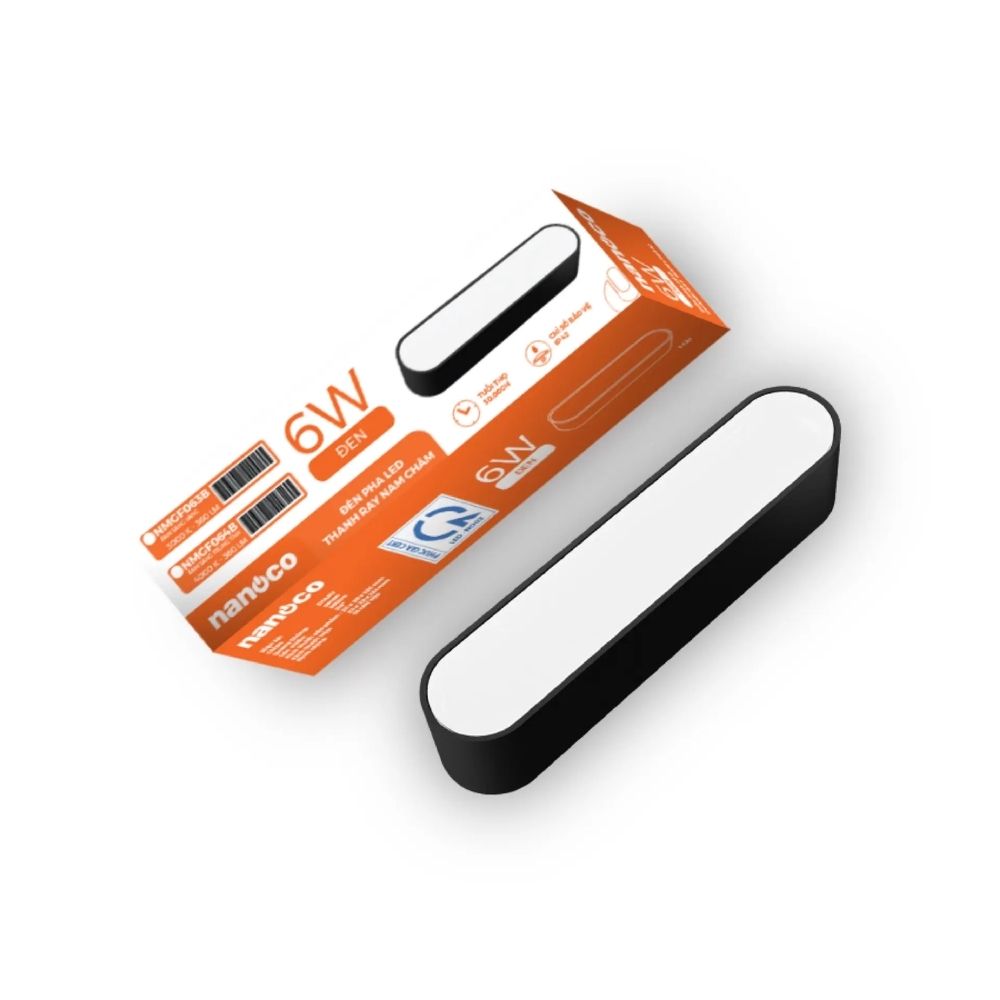Đèn Led pha nam châm 6W Nanoco NMGF063B / NMGF064B