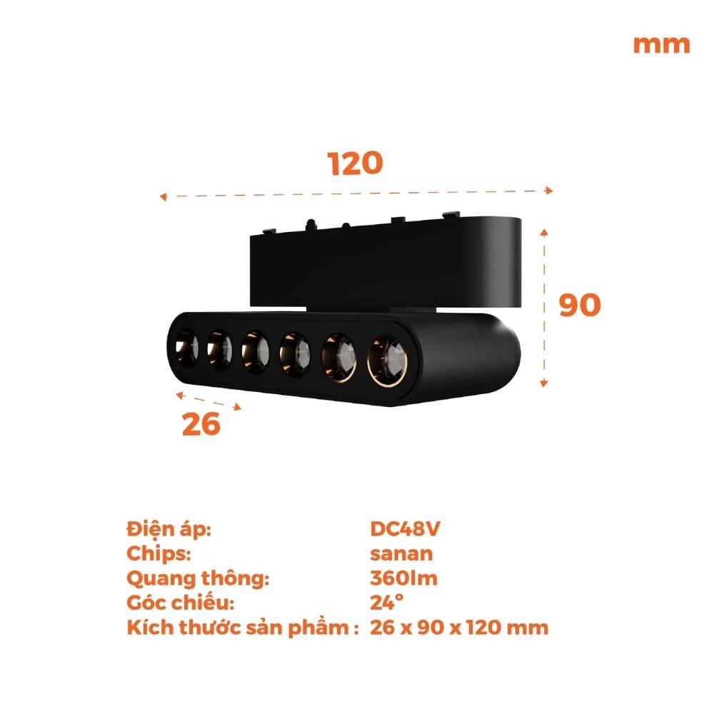 Đèn LED chiếu điểm 6W Nanoco NMGFG063B / NMGFG064B