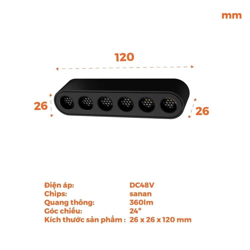 Đèn LED chiếu điểm 6W Nanoco NMGNG063B / NMGNG064B